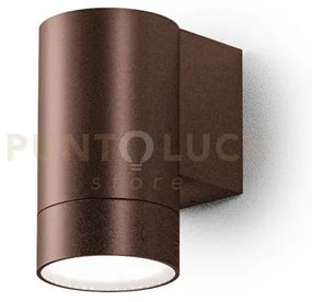Ges1063- applique 1 luce attcaco gu10 colore marrone in alluminio i...