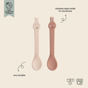 Cucchiaini in silicone 2 pezzi Mrs. Rabbit