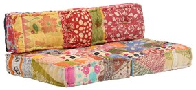 Pouf in Tessuto Patchwork