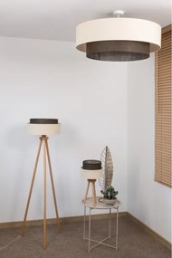 Brilagi - Lampadario a plafone LED Stile BOHO 3xE27/15W/230V Ø 80 cm crema/marrone