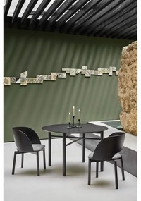 Tavolo da pranzo rotondo nero , ø 120 cm Junco - Teulat