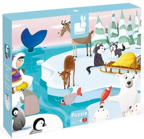 Puzzle Tattile la Vita Sulla Banchisa - 20 pezzi
