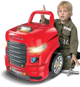 Autofficina per bambini 3xAAA + 1xCR2025 rosso