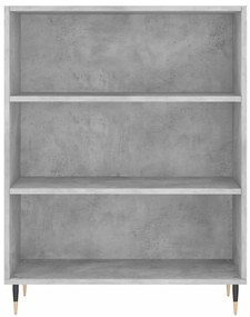 Libreria grigio cemento 69,5x32,5x90 cm in legno multistrato