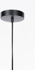 Lampadario bianco e nero con paralume in vetro con intensità regolabile ø 28 cm Monica – White Label