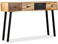 Tavolo Consolle in Legno di Teak Rigenerato 120x30x76 cm 245403