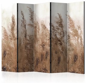 Paravento Tall Grasses - Brown II [Room Dividers]