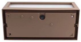 Applique Flute Design - E27 Mattone (Ruggine - Corten)