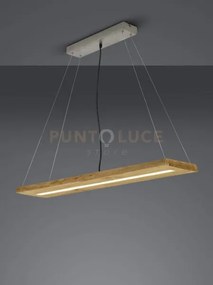 Brad sospensione/mensola led legno con regolazione intensita' con i...