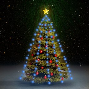 Rete Di Luce Per Albero Di Natale 180 Led Blu 180 Cm /