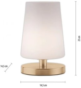 Paul Neuhaus 4146-60 - Lampada da tavolo LED Dimmerabile SONJA 1xG9/3W/230V ottone