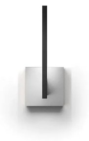 Inlay W1 Linear Applique da Parete Matt Black/Satin Silver - Light-Point