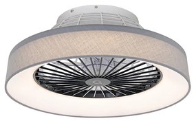 Ventilatore da soffitto grigio con LED con telecomando - Emily