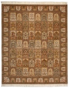 Ghom Tappeto 310x250 Beige (Indian) Annodato A Mano