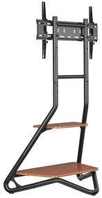 Nedis TVSM6200BK - Supporto da pavimento per TV 37-75" nero/marrone