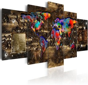 Quadro  Fantasy World  Colore Marrone, Dimensioni e Misure 100x50