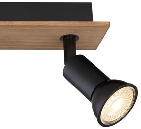 Globo 57998-3W - Faretto DREW 3xGU10/35W/230V legno/metallo