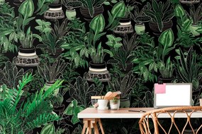Carta da parati – Con motivo botanico