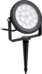 Faro LED 9W RGB+CCT IP66 da Telecomando con Picchetto e Staffa Colore RGB+CCT