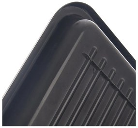 Scolapiatti a due livelli in metallo nero 42,5x32 cm Radka - Orion
