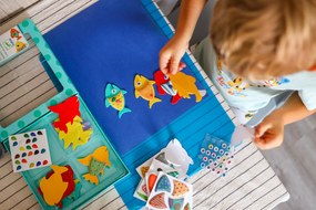 Gioco con adesivi - amiamo il pesce