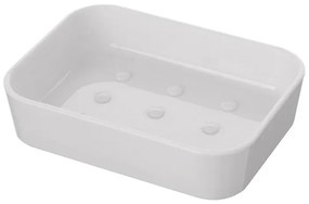 Portasapone Moderno in Plastica Bianco da Appoggio Star