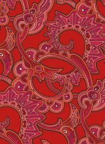 Isidore Leroy Carta da parati Charlotte - Rouge