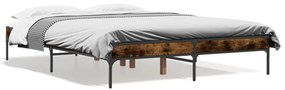 Giroletto rovere fumo 120x200 cm in legno multistrato metallo
