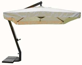 VICTOR - ombrellone da giardino decentrato metallo 3 x 4 con mantovana