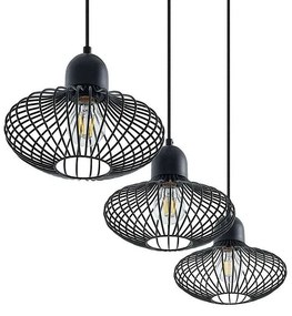 Justinos 3 Lampada a Sospensione Black - Lindby