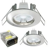 KIT professionale 2pz luce cappa coppia faretti LED 8W lampada incasso 4cm 12V GU4 mensole mobili cucina camper 4000K