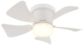 Globo 03609W - Ventilatore da soffitto dimmerabile a LED HINES LED/10W/230V + telecomando bianco