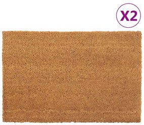 Zerbini 2 Pz Naturale 40x60 Cm İn Fibra Di Cocco /