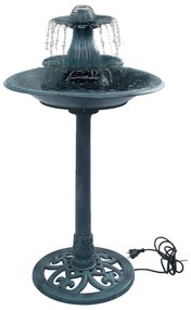 Vasca da Bagno per Uccelli con Fontana Verde 50x91 cm in Plastica