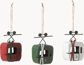 Set di 3 addobbi di Natale Cable Cars