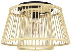 Plafoniera Vintage Hykeham Acciaio Nero 1 Luce E27