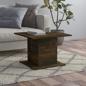Tavolino Salotto Rovere Fumo 55,5x55,5x40cm Legno Multistrato /