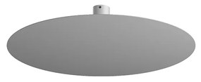 Plafoniera Moderna Disk Metallo Grigio 9 Luci Gx53