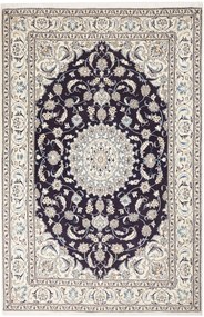 Nain Tappeto 190x290 Blu (Iran) Annodato A Mano