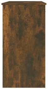 Scrivania rovere fumo 80x40x75 cm in legno multistrato