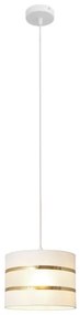 Lampadario a sospensione con filo HELEN 1xE27/15W/230V diametro 20 cm bianco/oro