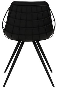 Sedia da pranzo in similpelle nera Sway - DAN-FORM Denmark