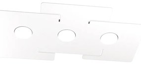 Plafoniera Moderna Echo Metallo Bianco 3 Luci Gx53