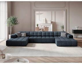 Divano angolare blu (a U) Chicago - Cosmopolitan Design