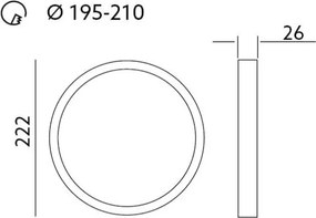 Lampada LED da incasso SIGARO PT LED/18W/230V 4000K IP40