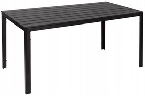 Grande tavolo da giardino nero