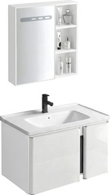 Set di mobili da bagno con lavabo Tula 60cm White