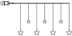 Decorazione luminosa con motivo natalizio Dew Drop Stars - Star Trading