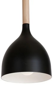 Lampadario a sospensione con filo NOAK WOOD 3xE27/60W230V