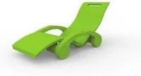 Sdraio Chaise Longe Lettino Galleggiante Da Esterno Prendisole In Polietilene Colore Verde Chiaro Cv-S130/6018